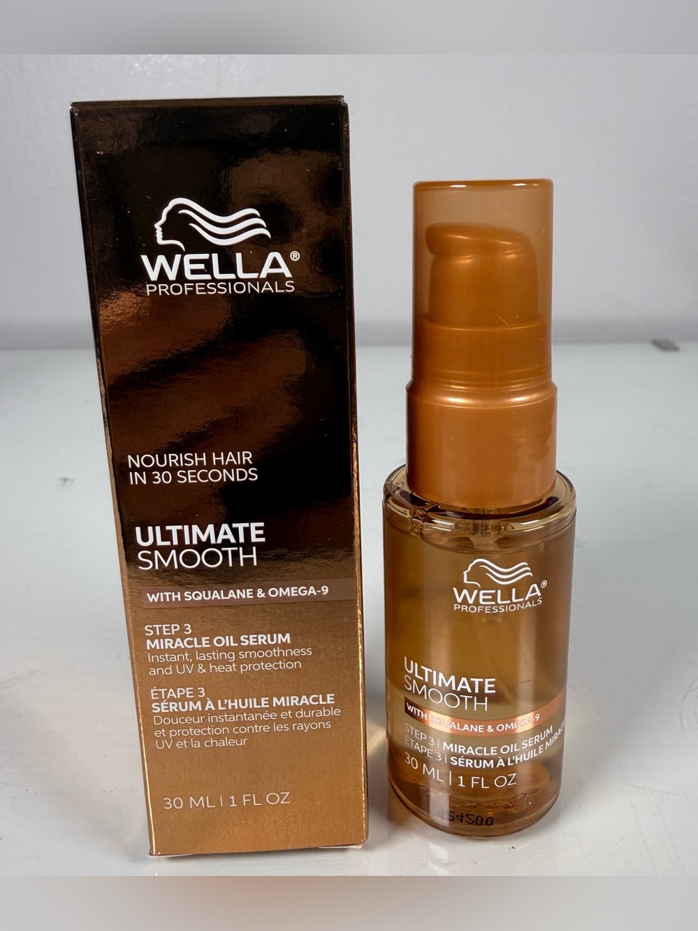 Wella Professionals Ultimate Smooth Miracle Oil Hair Serum Frizz Heat Protect
